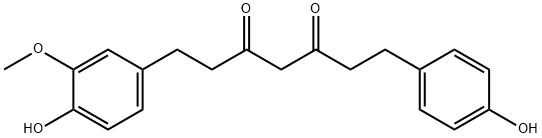 TETRAHYDRODEMETHOXYDIFERULOYLMETHANE Struktur