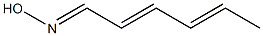 (NZ)-N-[(2E,4E)-hexa-2,4-dienylidene]hydroxylamine Struktur
