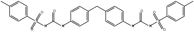 4,4''-Bis-(p-tolylsulfonylureido)-diphenylmethane Struktur