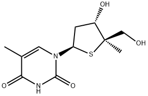 2'-deoxy-4'-methyl-4'-thiothymidine Struktur