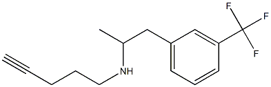 α-Methyl-N-(4-pentynyl)-m-(trifluoromethyl)benzeneethanamine Struktur