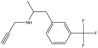 α-Methyl-N-(2-propynyl)-m-(trifluoromethyl)benzeneethanamine Struktur