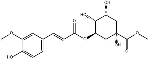 Methyl 3-O-feruloylquinate Struktur