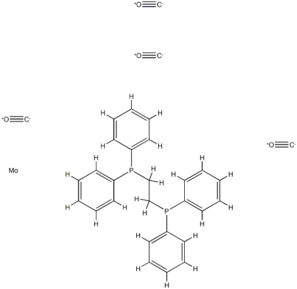 [1,2-bis(diphenylphosphino)ethane]molybdenum tetracarbonyl Struktur