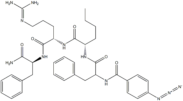 N-(4-azidobenzoyl)FnLRFamide Struktur