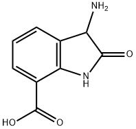 1H-Indole-7-carboxylicacid,3-amino-2,3-dihydro-2-oxo-(9CI) Struktur