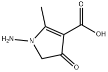 1H-Pyrrole-3-carboxylicacid,1-amino-4,5-dihydro-2-methyl-4-oxo-(9CI) Struktur