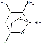 beta-D-lyxo-Hexopyranose, 2-amino-1,6-anhydro-2,4-dideoxy- (9CI) Struktur