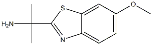 2-Benzothiazolemethanamine,6-methoxy-alpha,alpha-dimethyl-(9CI) Struktur