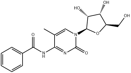 N4-Benzoyl-5-methylcytidine Struktur