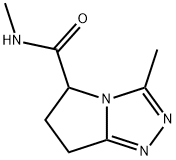 5H-Pyrrolo[2,1-c]-1,2,4-triazole-5-carboxamide,6,7-dihydro-N,3-dimethyl-(9CI) Struktur