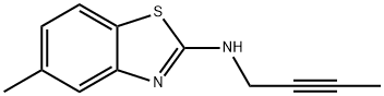 2-Benzothiazolamine,N-2-butynyl-5-methyl-(9CI) Struktur