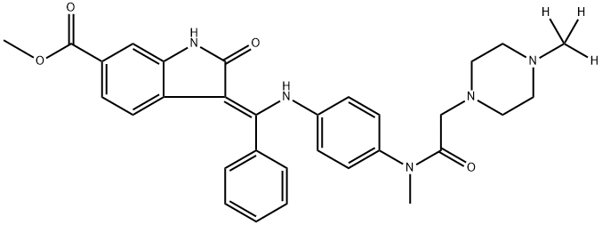 Nintedanib 13CD3 Struktur