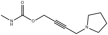 4-(1-Pyrrolidinyl)-2-butynyl=N-methylcarbamate Struktur