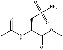 N-acetyl-3-sulfonamoyl-L-alanine methyl ester Struktur