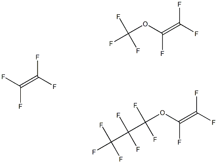 1,1,1,2,2,3,3-Heptafluoro-3-[(trifluoroethenyl)oxy]propane polymer with tetrafluoroethene and trifluoro(trifluoromethoxy)ethene Struktur