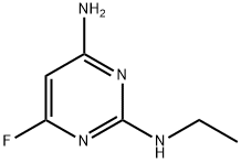 2,4-Pyrimidinediamine,N2-ethyl-6-fluoro-(9CI) Struktur