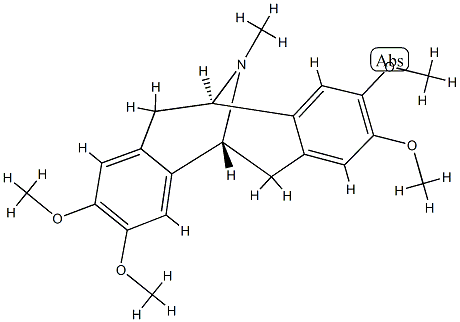 (5R)-5,6,11,12-Tetrahydro-2,3,8,9-tetramethoxy-N-methyldibenzo[a,e]cycloocten-5α,11α-imine Struktur