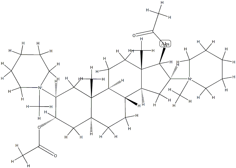 Androstane, piperidinium deriv. Struktur