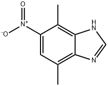 1H-Benzimidazole,4,7-dimethyl-5-nitro-(9CI) Struktur