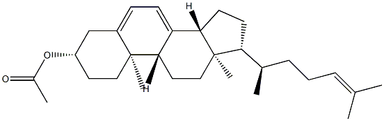 5,7,24-Cholestatrien-3β-ol acetate Struktur