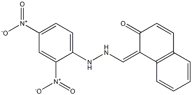 1-Naphthalenecarboxaldehyde,2-hydroxy-, 2-(2,4-dinitrophenyl)hydrazone Struktur