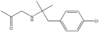 1-(p-Chloro-α,α-dimethylphenethylamino)propan-2-one Struktur