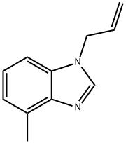 1H-Benzimidazole,4-methyl-1-(2-propenyl)-(9CI) Struktur