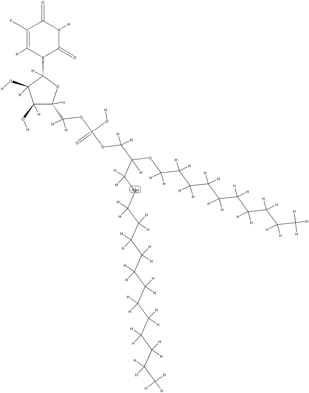 Fosfluridine tidoxil Struktur