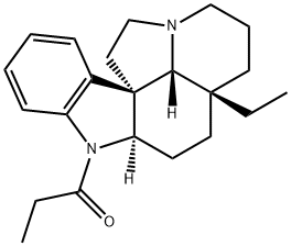 1-(1-Oxopropyl)aspidospermidine Struktur