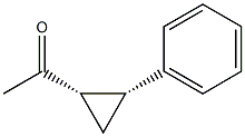 Ethanone, 1-[(1R,2S)-2-phenylcyclopropyl]-, rel- (9CI) Struktur