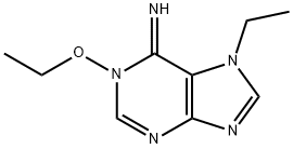 6H-Purin-6-imine,1-ethoxy-7-ethyl-1,7-dihydro-(9CI) Struktur