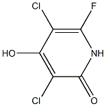 2,4-Pyridinediol,3,5-dichloro-6-fluoro-(8CI) Struktur