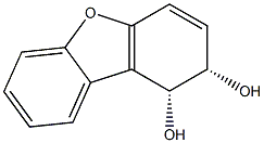 1,2-Dibenzofurandiol, 1,2-dihydro-, (1R-cis)- (9CI) Struktur