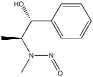 Benzenemethanol,a-[(1S)-1-(methylnitrosoamino)ethyl]-, (aR)- Struktur