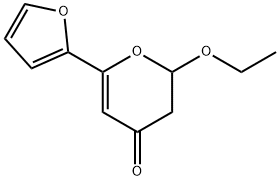 4H-Pyran-4-one,2-ethoxy-6-(2-furanyl)-2,3-dihydro-(9CI) Struktur