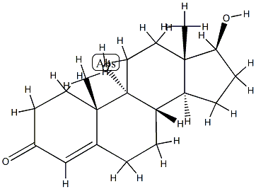 (8S,9R,10S,13S,14S,17S)-9,17-dihydroxy-10,13-dimethyl-2,6,7,8,11,12,14,15,16,17-decahydro-1H-cyclopenta[a]phenanthren-3-one Struktur