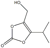 1,3-Dioxol-2-one,4-(hydroxymethyl)-5-(1-methylethyl)-(9CI) Struktur