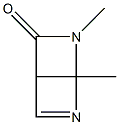 2,6-Diazabicyclo[2.2.0]hex-5-en-3-one,1,2-dimethyl-(9CI) Struktur