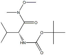 N-Boc-D-valine N'-methoxy-N'-methylamide Struktur