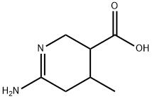 3-Pyridinecarboxylicacid,6-amino-2,3,4,5-tetrahydro-4-methyl-(9CI) Struktur