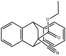 ETHYL 11-CYANO-9,10-DI-H-ENDO-9,10-ETHANOANTHRACENE-11-CARBOXYLATE Struktur