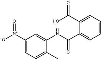 2-[(2-methyl-5-nitroanilino)carbonyl]benzoic acid Struktur