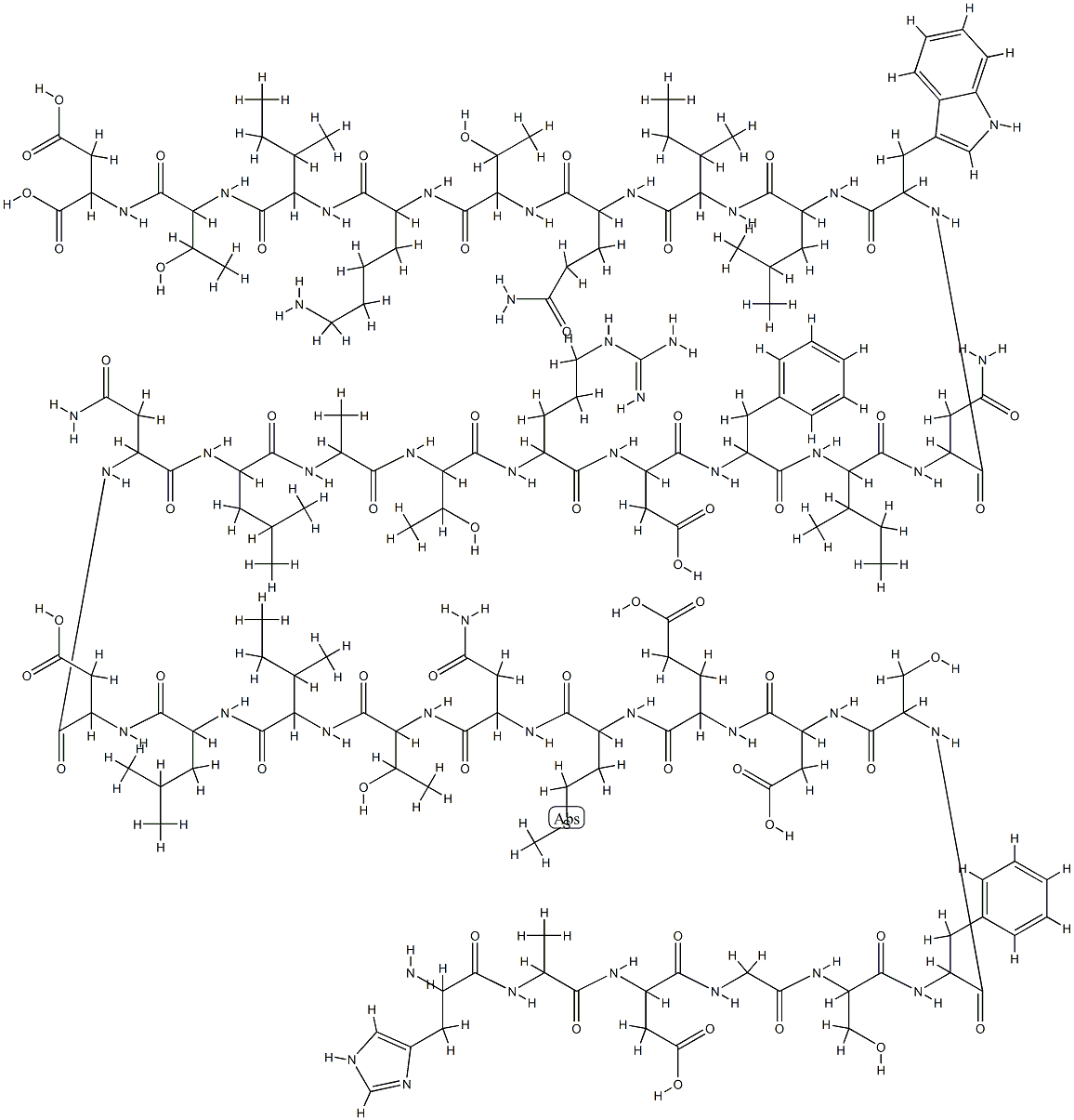 GLP-2 (RAT) Struktur