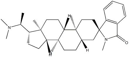 (1R,20'S)-20'-Dimethylamino-2-methylspiro[1H-isoindole-1,3'-[5α]pregnan]-3(2H)-one Struktur