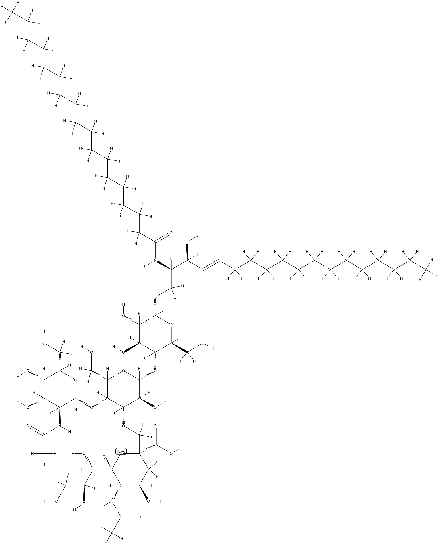 GANGLIOSIDE GM2 SODIUM SALT Struktur