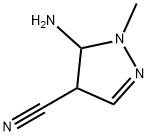 1H-Pyrazole-4-carbonitrile,5-amino-4,5-dihydro-1-methyl-(9CI) Struktur