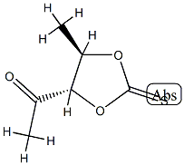 D-threo-2-Pentulose, 1,5-dideoxy-, cyclic 3,4-carbonothioate (9CI) Struktur