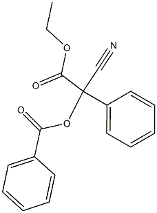 α-(Benzoyloxy)-α-cyanobenzeneacetic acid ethyl ester Struktur