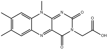 Lumiflavin-3-acetic Acid Struktur